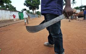 MAN GOES ON MACHETE RAMPAGE IN ST. MARY