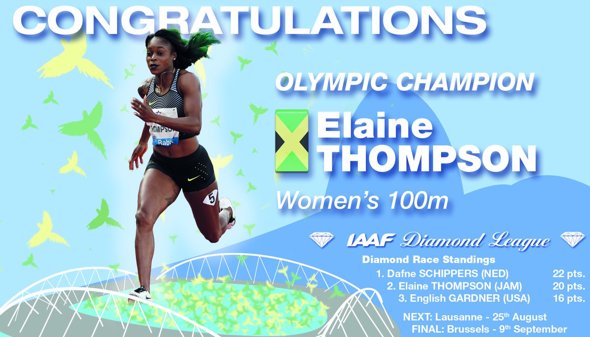 Elaine Thompson ties the knot