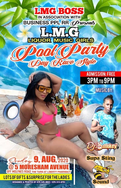 POOL PARTY DAY RAVE STYLE SET FOR AUGUST 9TH