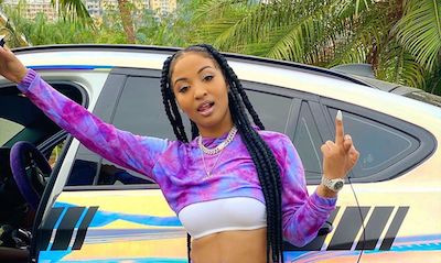 Shenseea in fender bender