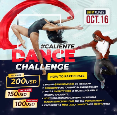 Singing Melody launches ‘Caliente’ Dance Competition online for US$200 top prize